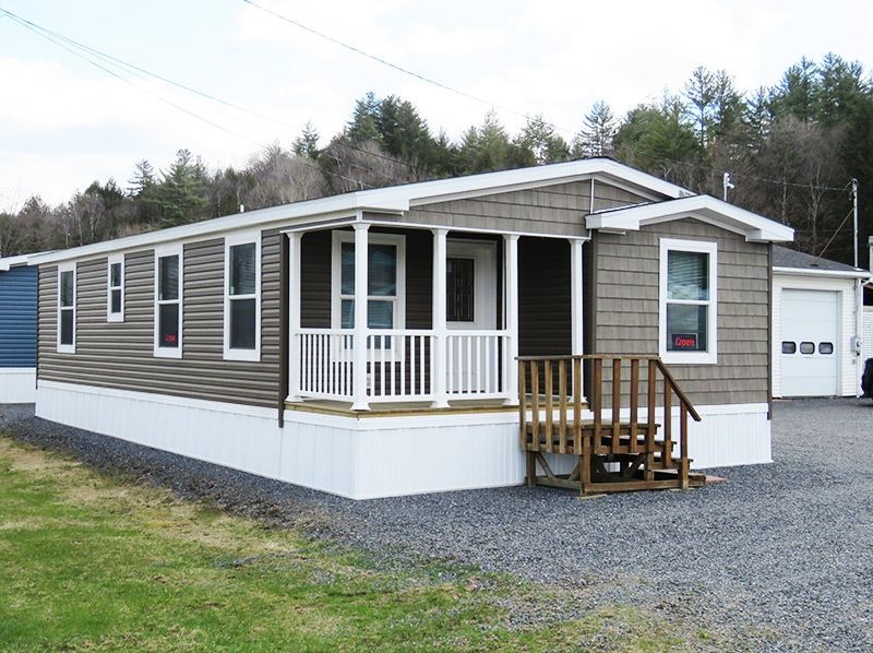 Double wide manufactured home with modern design and spacious living